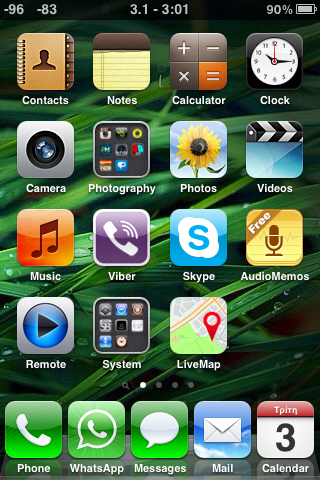 iPhone 3GS screenshot
